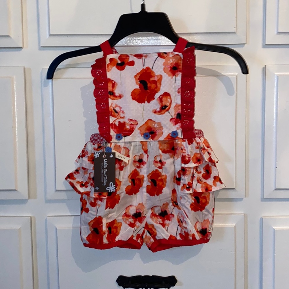 NWT MATILDA JANE BABY BUBBLE/ ROMPER WITH RUFFLE BUTT SZ 18-24M